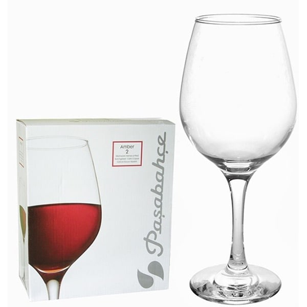 Set pahare vin PASABAHCE Amber, 6 piese, 365 ml, sticla