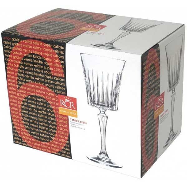 Set pahare vin RCR CRISTALLERIA Timeless, 6 piese, 0.23l, sticla