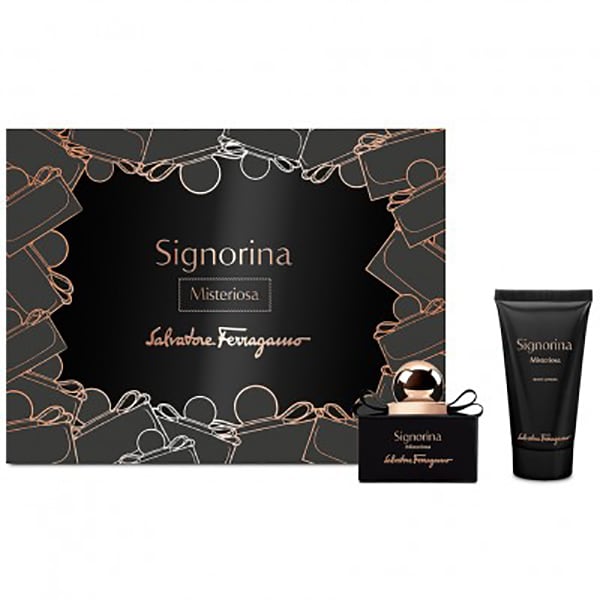 Set cadou SALVATORE FERRAGAMO Signorina Misteriosa: Apa de parfum, 30ml + Lotiune de corp, 50ml