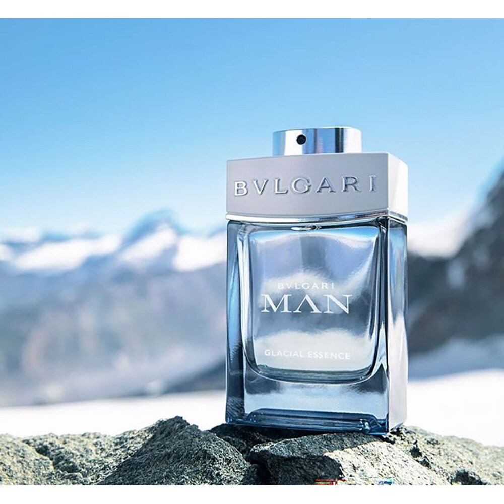 Set cadou BVLGARI Man Glacial Essence: Apa de parfum, 100ml + Mini apa de parfum, 15ml