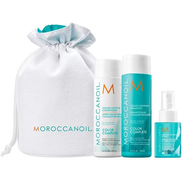 Set MOROCCANOIL Color Continue: Sampon, 250ml + Balsam de par, 250ml + Spray pentru par, 50ml