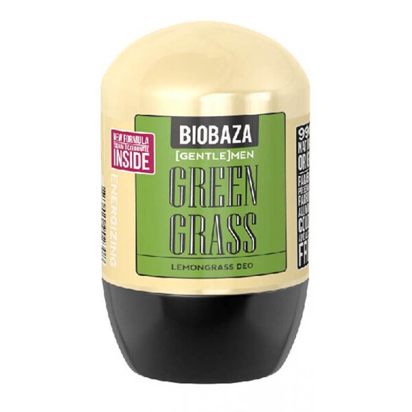 Pachet BIOBAZA Family: Deodorant Green Grass, 50ml + Deodorant Spring Flowers, 50ml + Deodorant Black Energy, 50ml + Deodorant Green Spirit, 50ml
