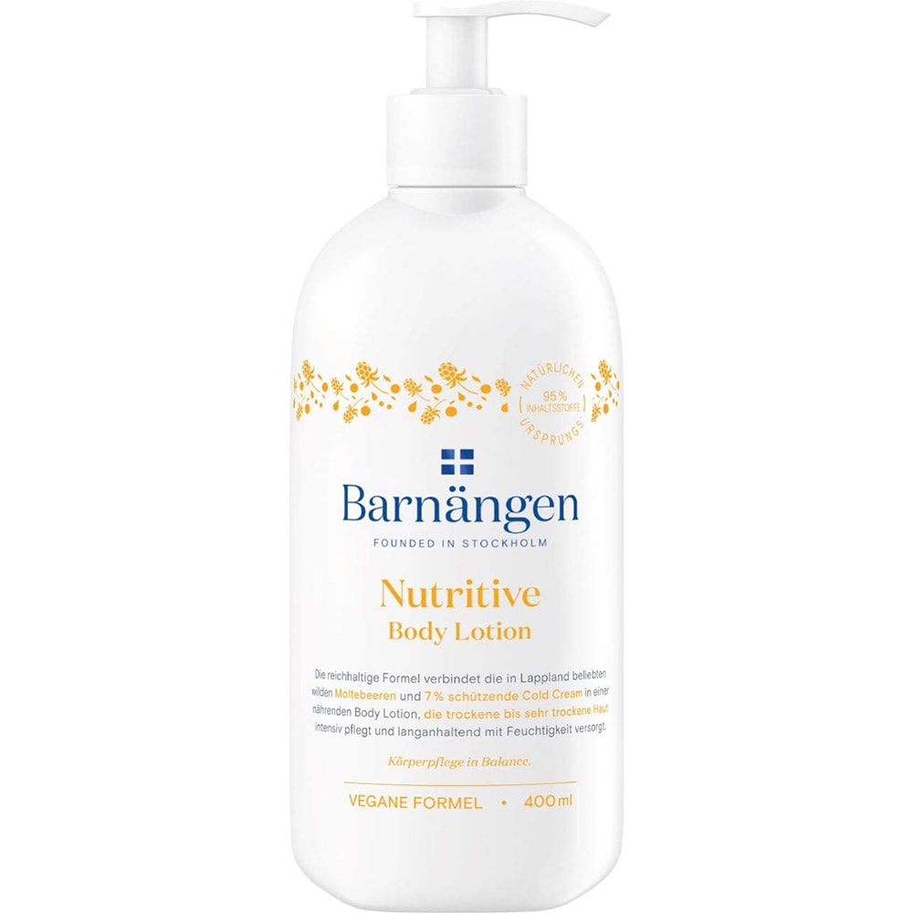 Set cadou BARNANGEN: Gel de dus Berry Boost, 400ml + Crema de dus Nutritive, 400ml + Lotiune de corp Nutritive, 400ml