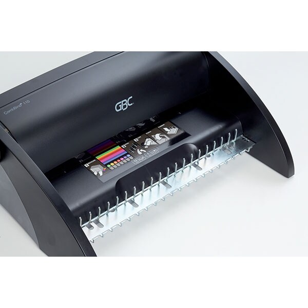 Aparat de indosariat manual GBC CombBind C110, 195 coli, negru