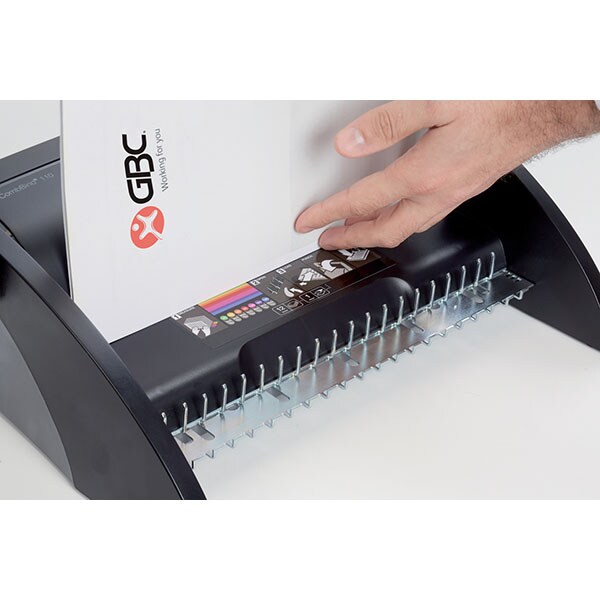 Aparat de indosariat manual GBC CombBind C110, 195 coli, negru