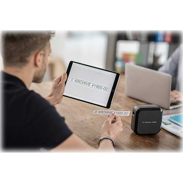 Imprimanta de etichete portabila BROTHER P-touch CUBE Plus PT-P710B, Bluetooth si acumulator