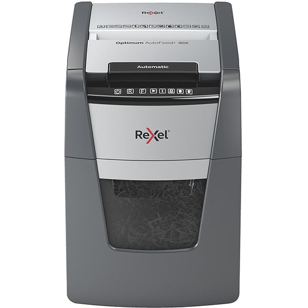 Distrugator automat REXEL 90X, P4,90 coli negru