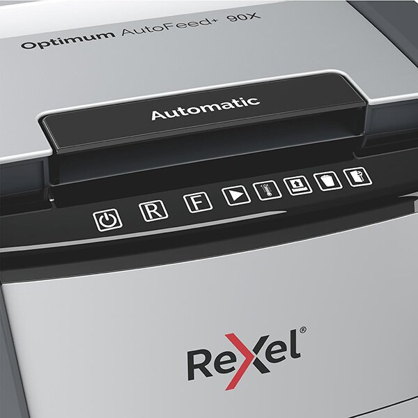Distrugator automat REXEL 90X, P4,90 coli negru