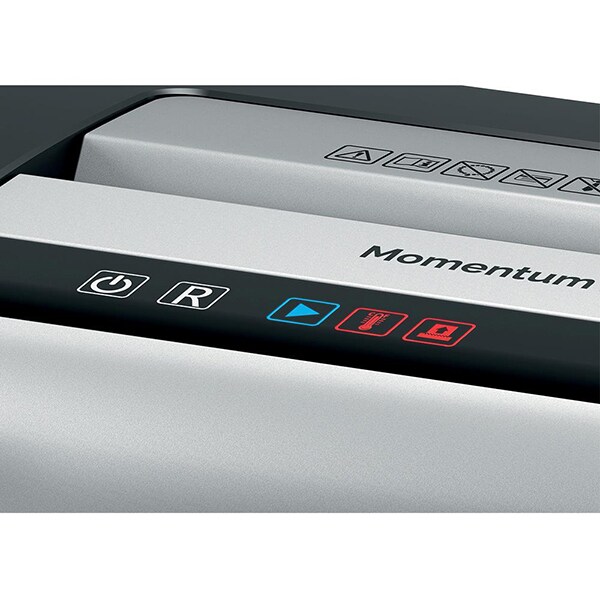 Distrugator documente manual, REXEL Momentum X312 P3, 12 coli, 23l, Cross-Cut, negru