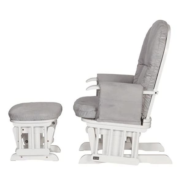 Fotoliu reglabil alaptare cu suport picioare TUTTI BAMBINI 2119351GR, gri-alb