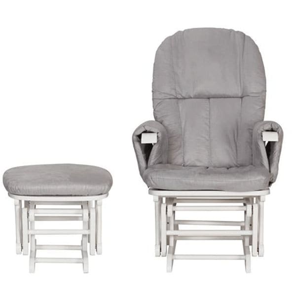 Fotoliu reglabil alaptare cu suport picioare TUTTI BAMBINI 2119351GR, gri-alb