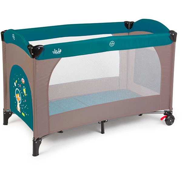 Patut JUJU Sleepy Baby - Space Doggy JU7950, 0 luni+, bej-turcoaz