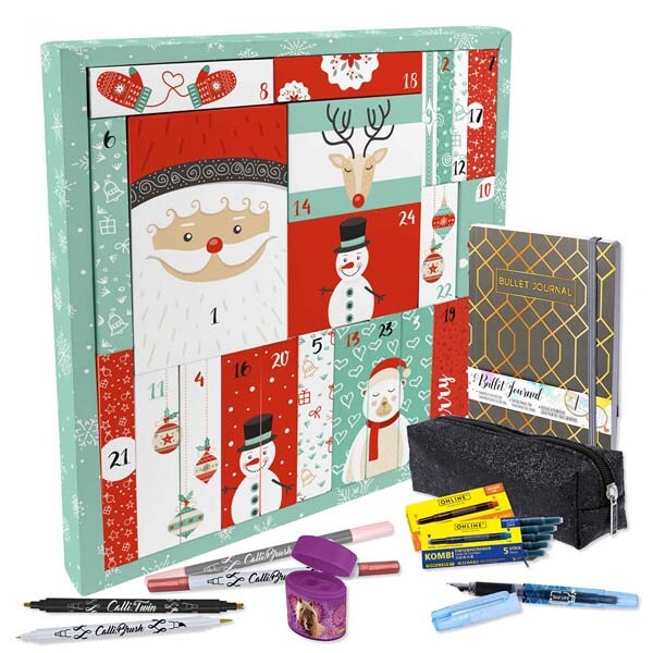 Set Calendar ONLINE Advent Bullet Journal, cu accesorii