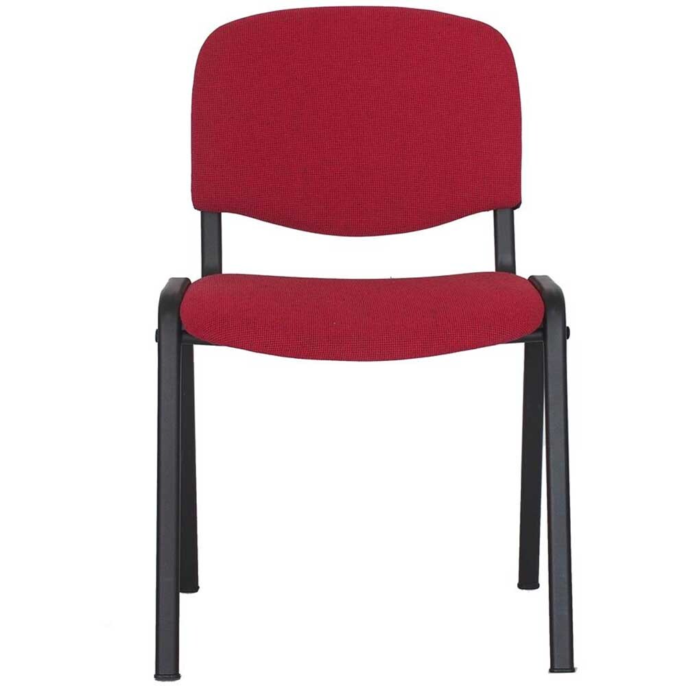 Scaun birou vizitator Niky, stofa, bordo