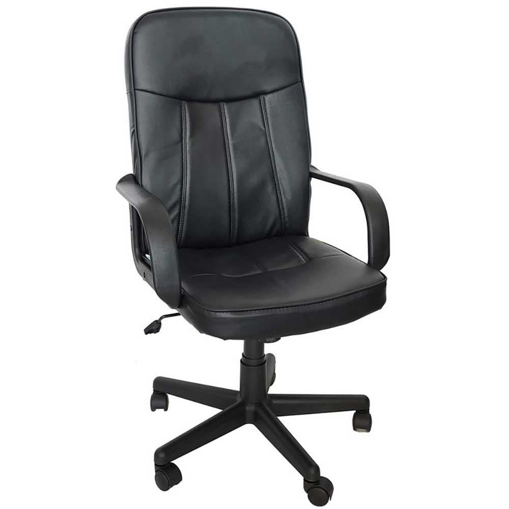 Scaun birou directorial CMX 2048, piele ecologica, negru