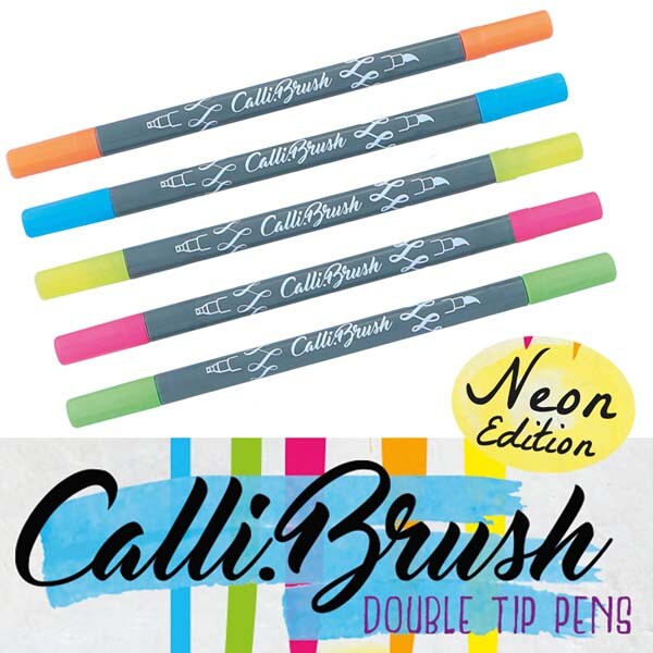 Set pixuri ONLINE Calli Brush, 5 bucati, multicolor