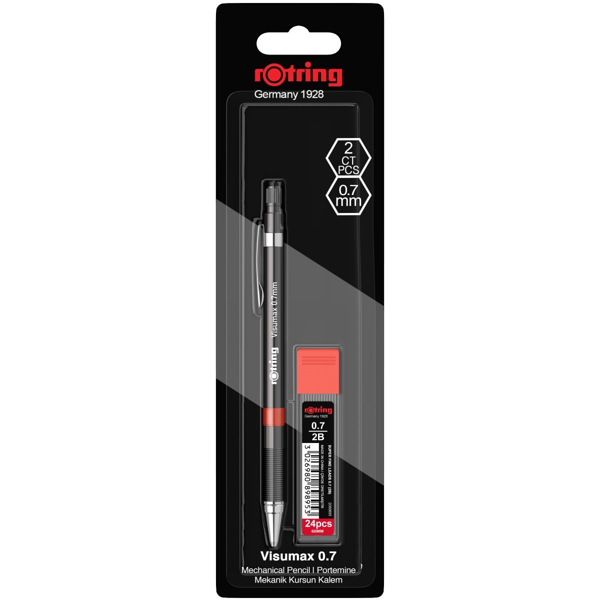 Creion mecanic ROTRING RO509810, 0.7 mm, diverse culori