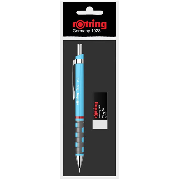 Set creion mecanic si radiera ROTRING Tikky, 0.7 mm, diverse culori