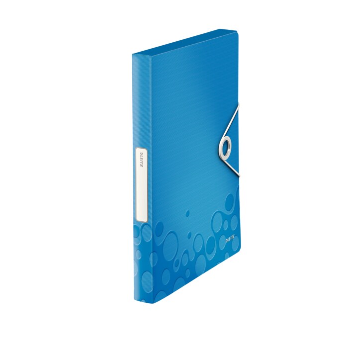 Mapa documente cu elastic LEITZ Wow, A4, polipropilena, albastru