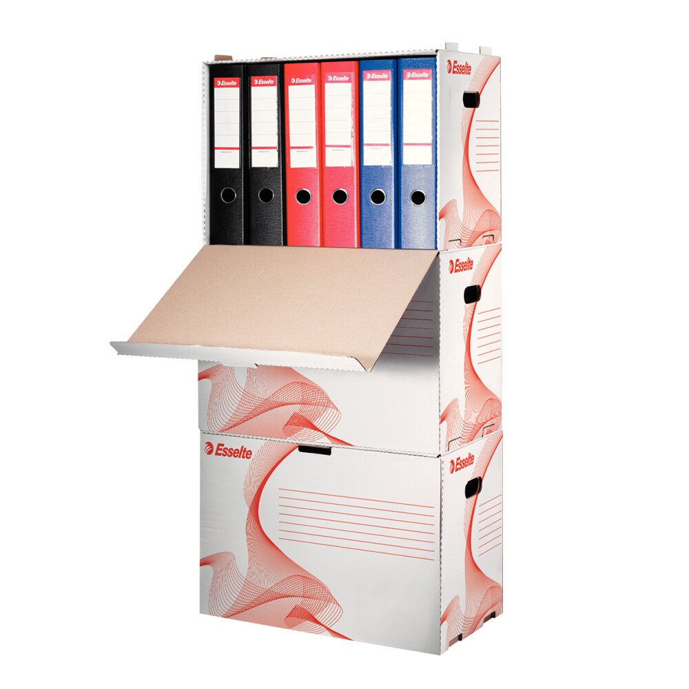Cutie de arhivare ESSELTE Standard, 525 x 338 x 306 mm, carton, 1 bucata, alb