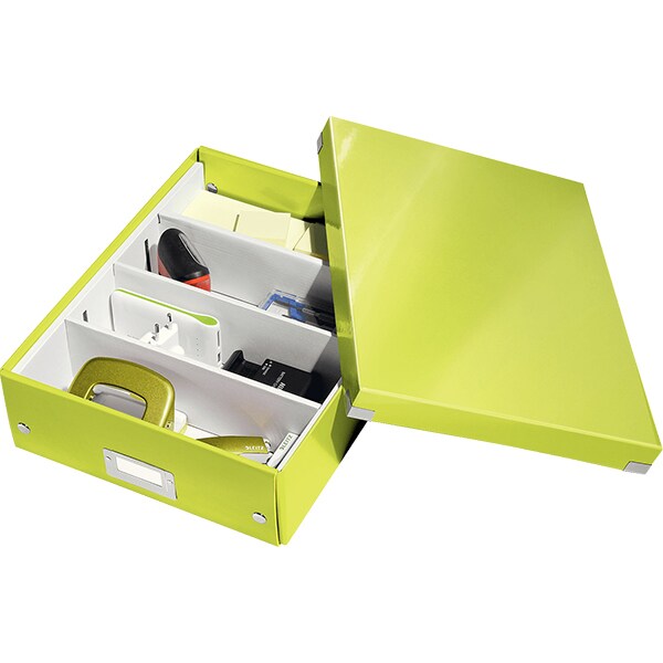 Cutie organizare LEITZ Click & Store Organizer, 281 x 100 x 370 mm, carton, verde