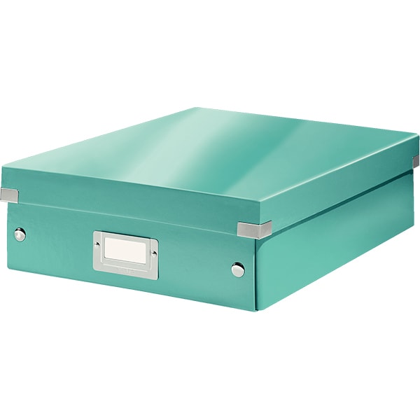 Cutie organizare LEITZ Click & Store Organizer, 281 x 100 x 370 mm, carton, turcoaz