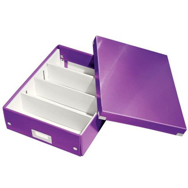 Cutie organizare LEITZ Click & Store Organizer, 281 x 100 x 370 mm, carton, mov