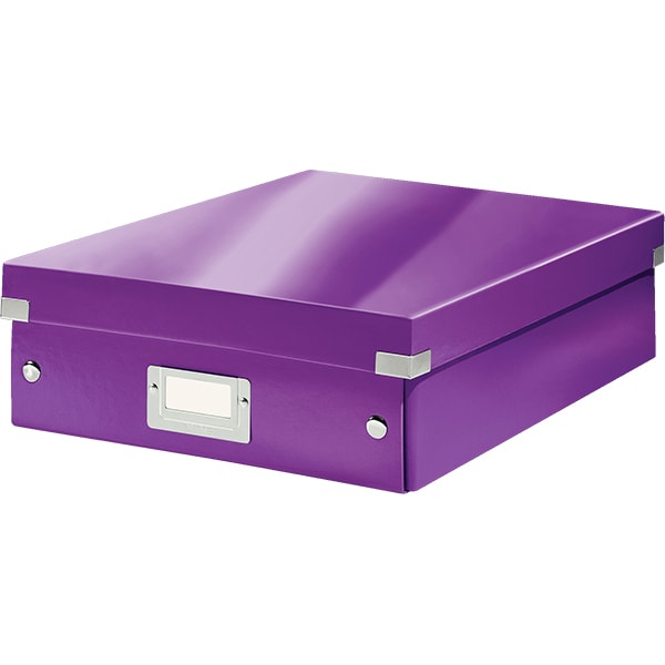 Cutie organizare LEITZ Click & Store Organizer, 281 x 100 x 370 mm, carton, mov