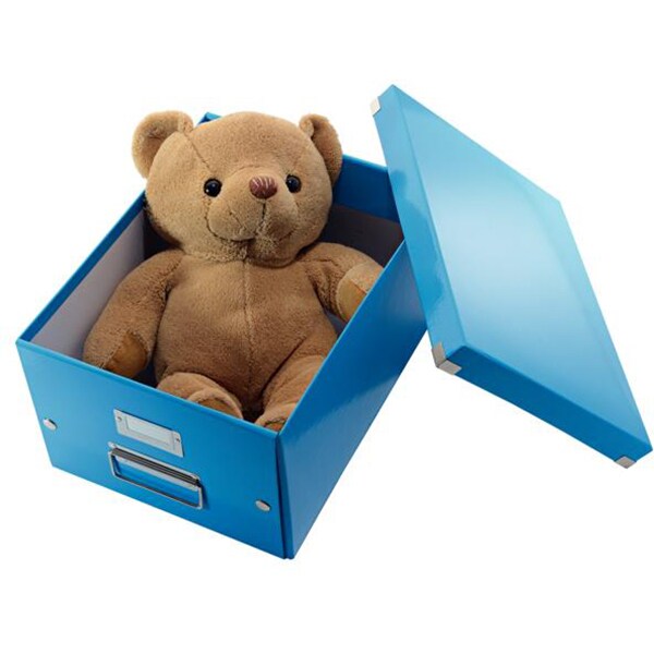 Cutie organizare LEITZ Click & Store, 281 x 200 x 370 mm, carton, albastru