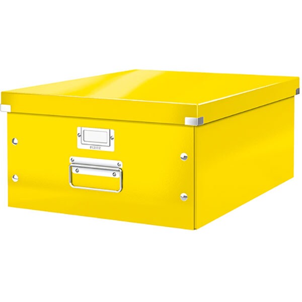 Cutie organizare LEITZ Click & Store, 369 x 200 x 482 mm, carton, galben