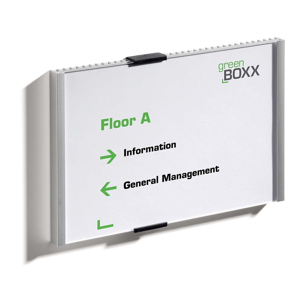 Info sign DURABLE, 210 x 148.5 mm, aluminiu