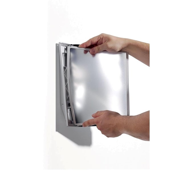 Sistem de prezentare pentru perete DURABLE Sherpa, 10 display-uri, rosu-negru