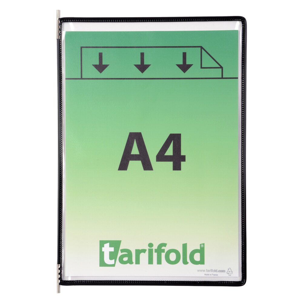 Display TARIFOLD, A4, 10 bucati, negru