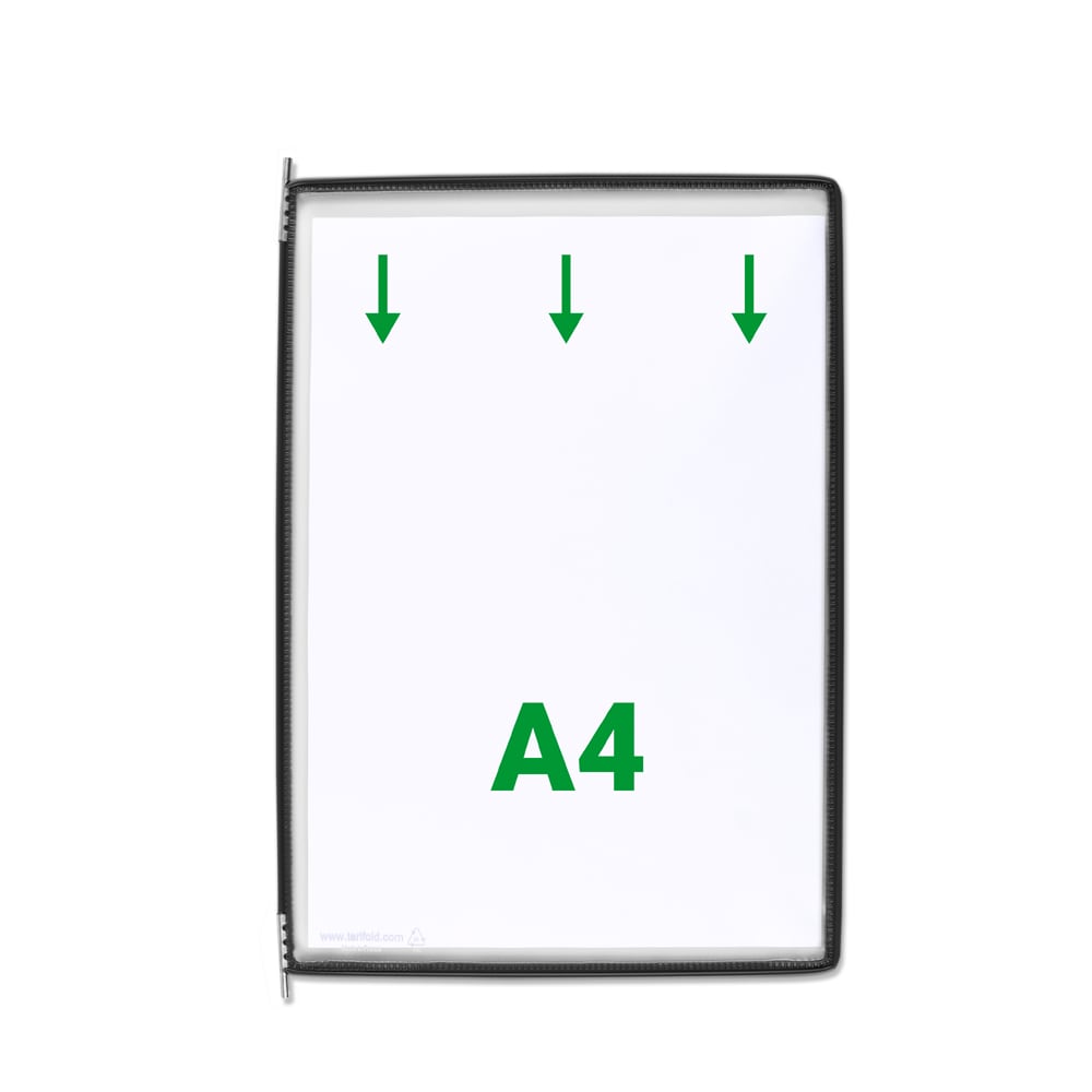 Display TARIFOLD, A4, 10 bucati, negru