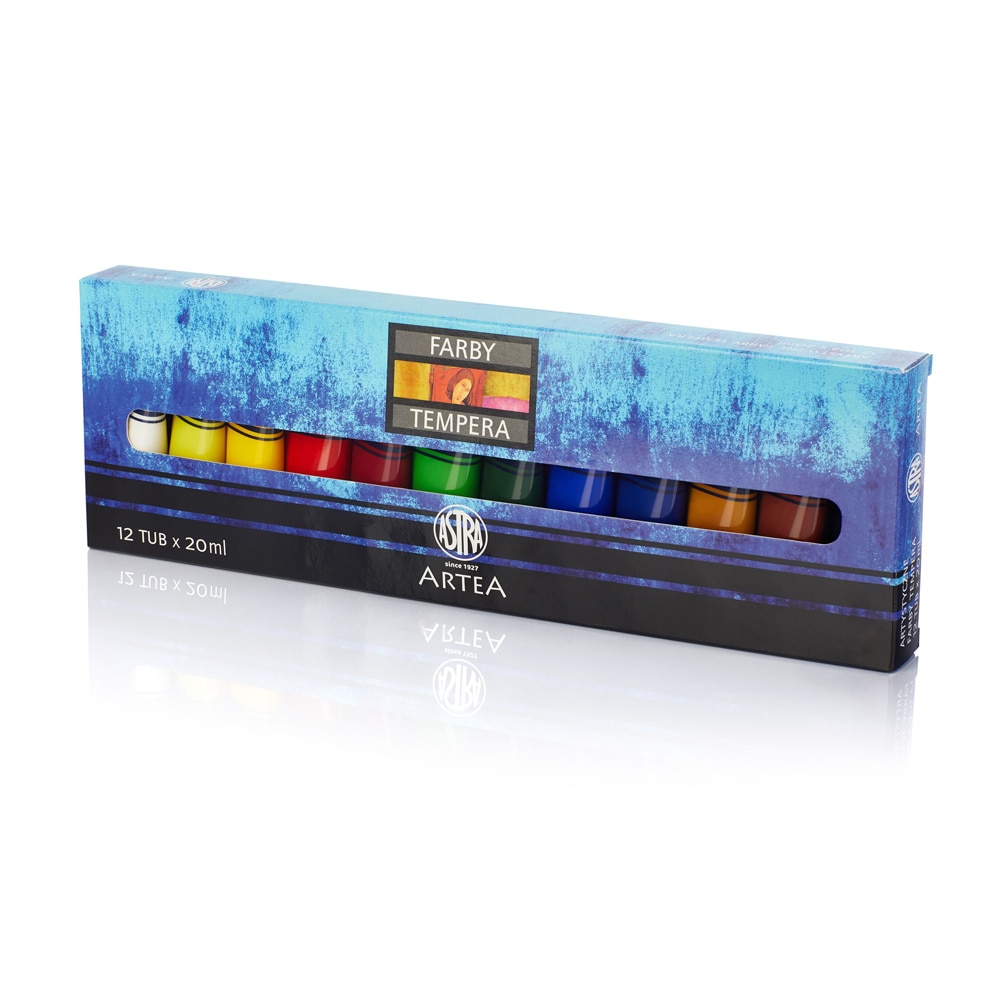 Tempera ASTRA, 20 ml, 12 culori