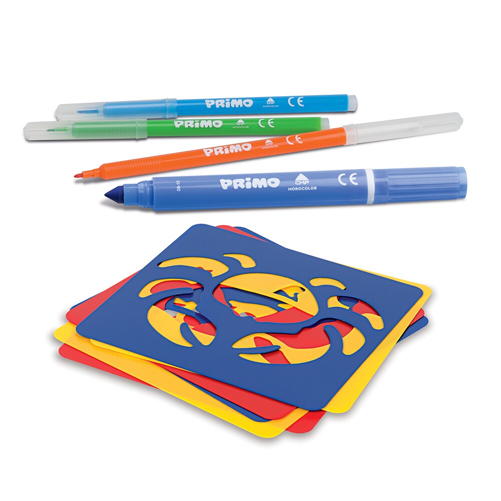 Set markere PRIMO, 36 permanente, 36 lavabile, multicolor