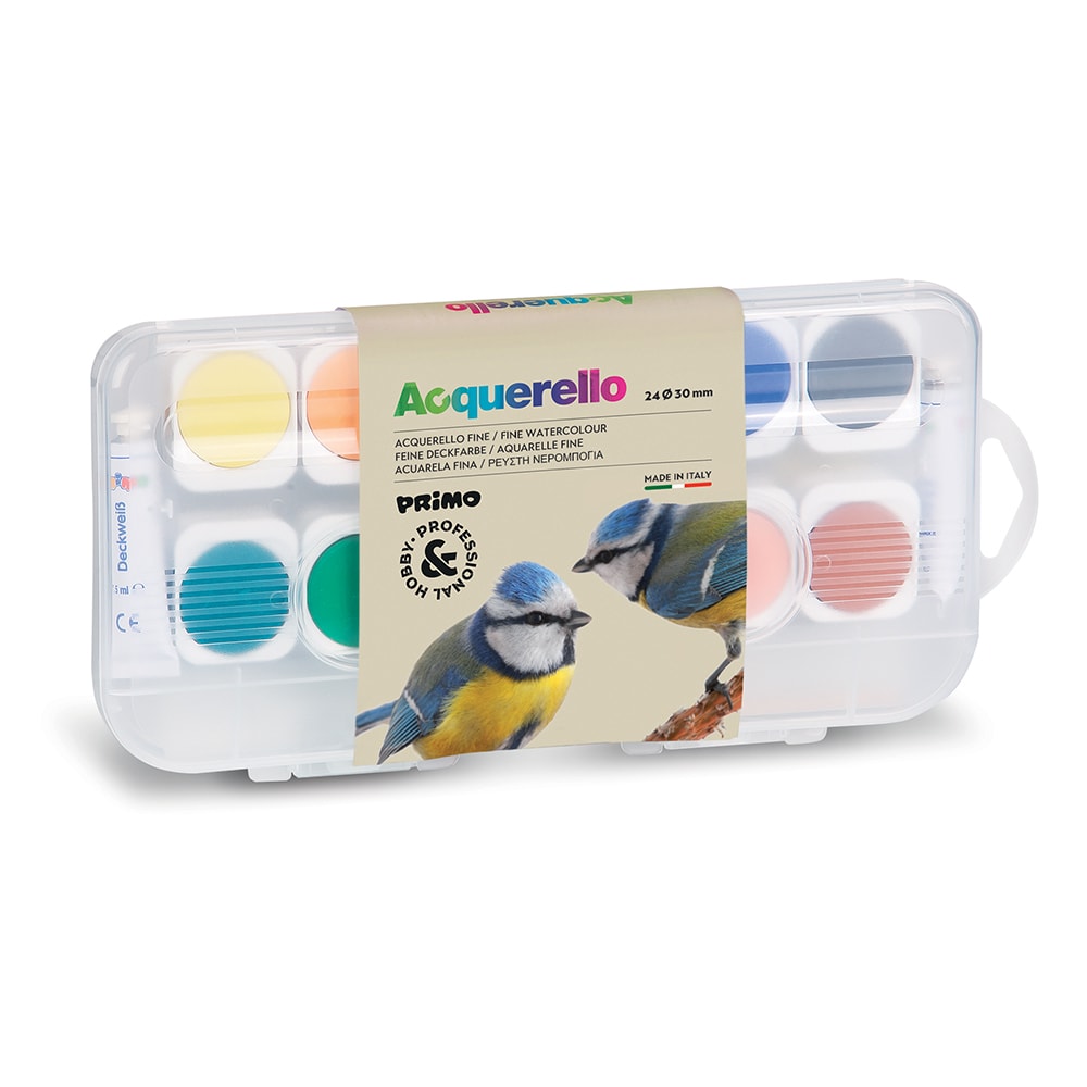 Acuarele PRIMO MC307430, 30 mm, 24 culori