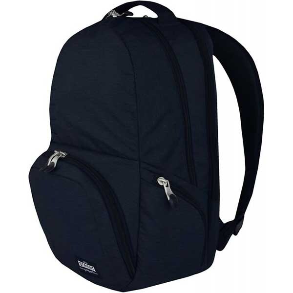 Ghiozdan MAJEWSKI St.Right Navy Melange BP35, albastru inchis