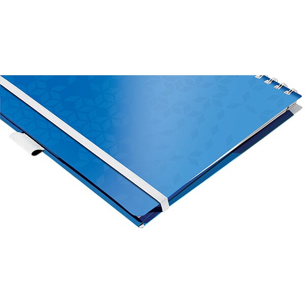 Caiet de birou LEITZ, matematica, A4, 80 file, legatura spirala, albastru