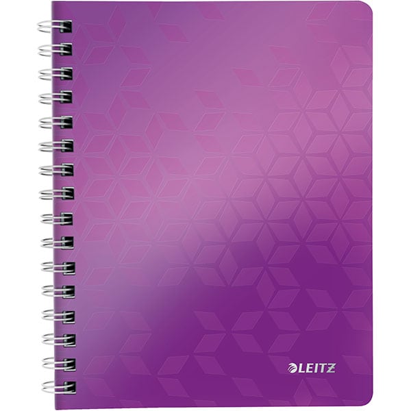 Caiet de birou LEITZ, dictando, A5, 80 file, legatura spirala, mov