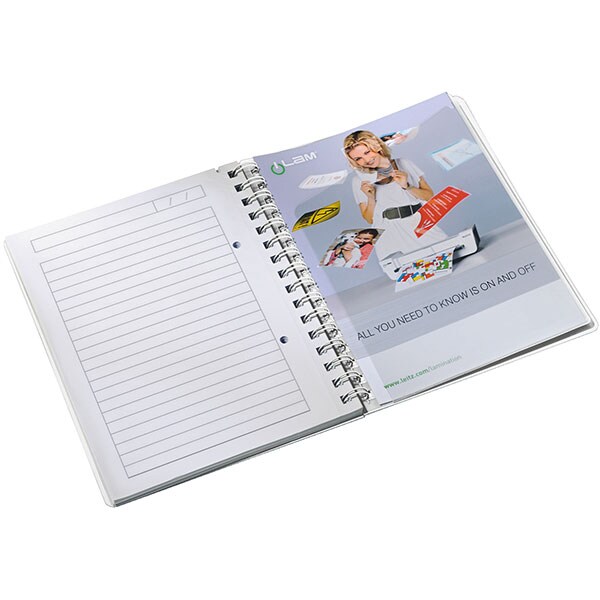 Caiet de birou LEITZ, dictando, A5, 80 file, legatura spirala, mov