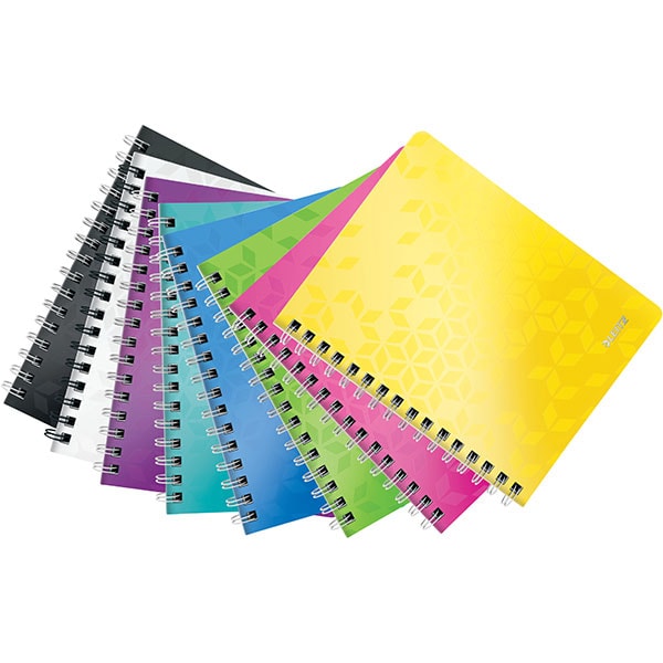 Caiet de birou LEITZ, dictando, A5, 80 file, legatura spirala, turcoaz