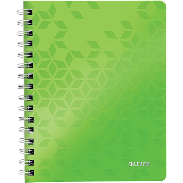 Caiet de birou LEITZ, matematica, A5, 80 file, legatura spirala, verde