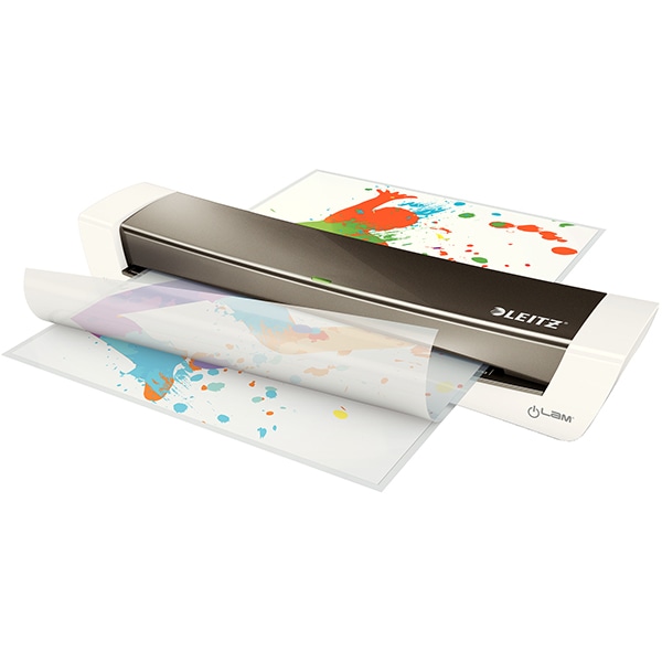 Laminator LEITZ iLAM Home Office, A3, kit folii laminare inclus, alb