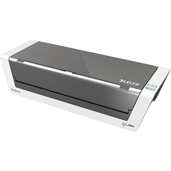 Laminator LEITZ iLAM Touch 2 Turbo S, A3, kit folii laminare inclus, argintiu