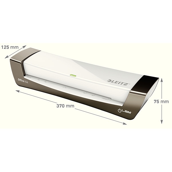 Laminator LEITZ iLAM Office, A4, alb