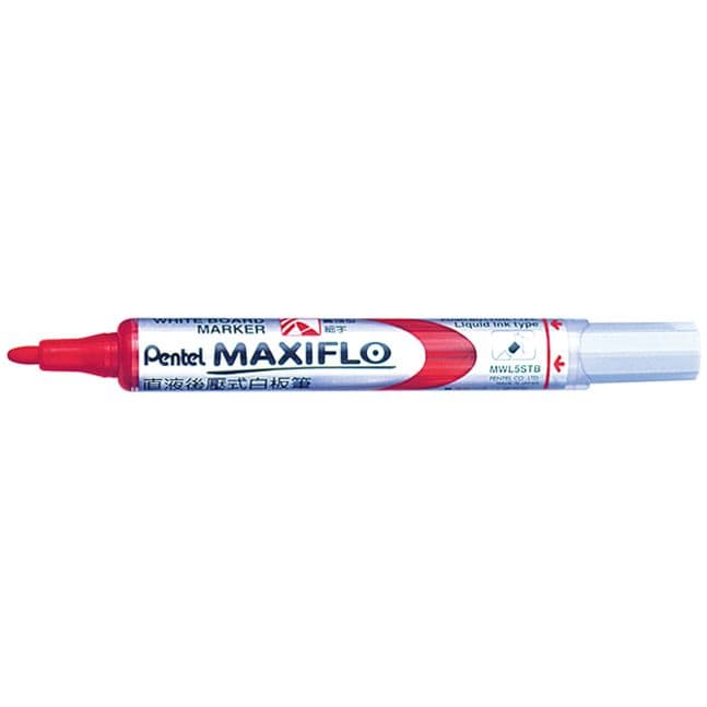 Marker pentru tabla PENTEL Maxiflo, 4 mm, rosu