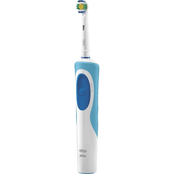 Periuta de dinti electrica ORAL-B Vitality D12-513 3D White, 7600 oscilatii/min, Curatare 2D, 1 program, 1 capat, alb-albastru