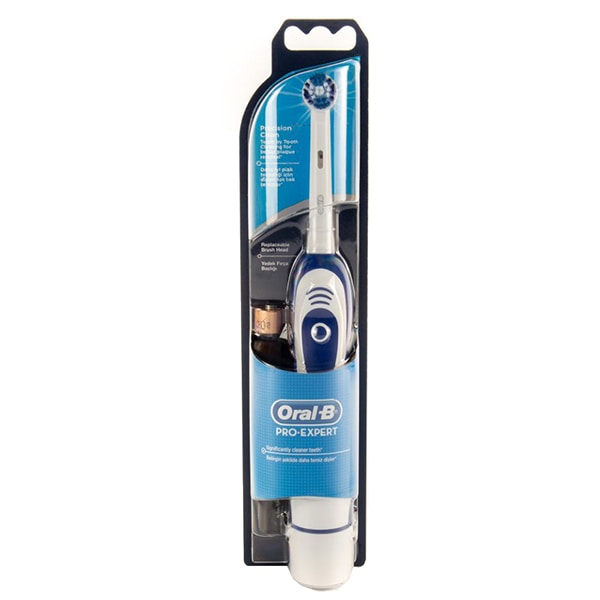Periuta de dinti electrica cu baterie ORAL-B Pro expert DB4.010, 9600 rotatii/minut, 1 program, 1 capat, alb-albastru