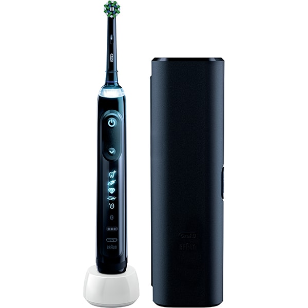 Periuta de dinti electrica ORAL-B Genius X Cross Action, 8800 oscilatii/min, 6 programe, 1 capat, negru